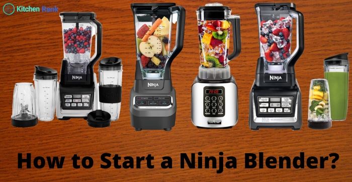 How to start a ninja blender