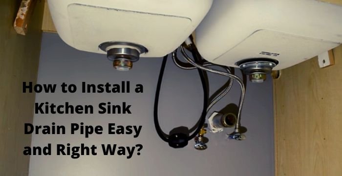 how to install a kitchen sink drain pipe