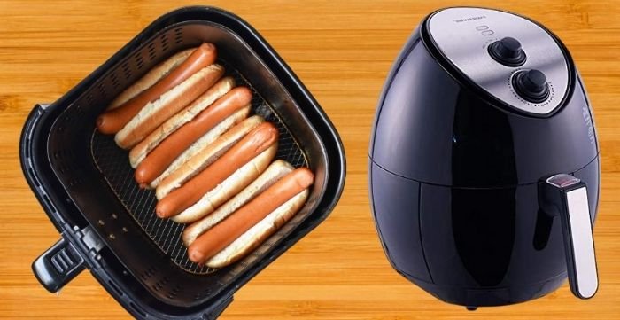 how long do you cook a hotdog in an air fryer