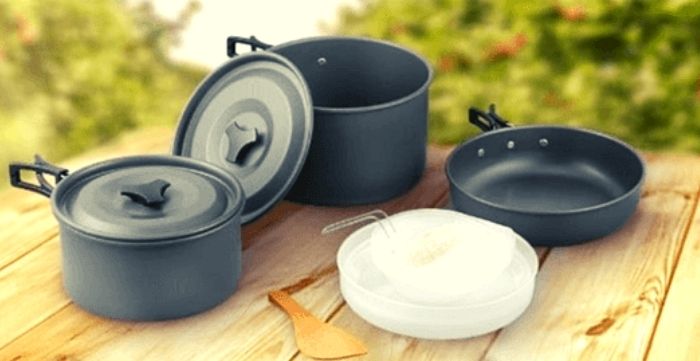 how to clean camping cookware