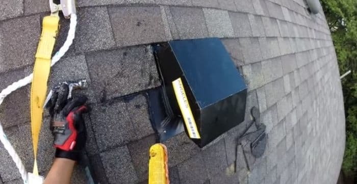 how to vent a range hood through a roof