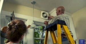 how to install exhaust fan in wall