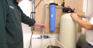 how to install a whole-house water filter on a well
