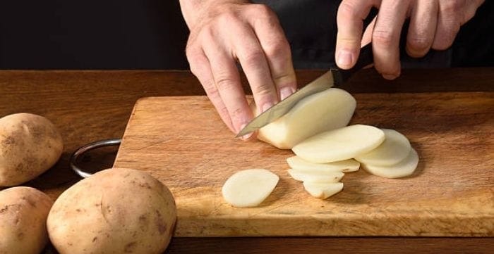 how to cut a potato for french fries