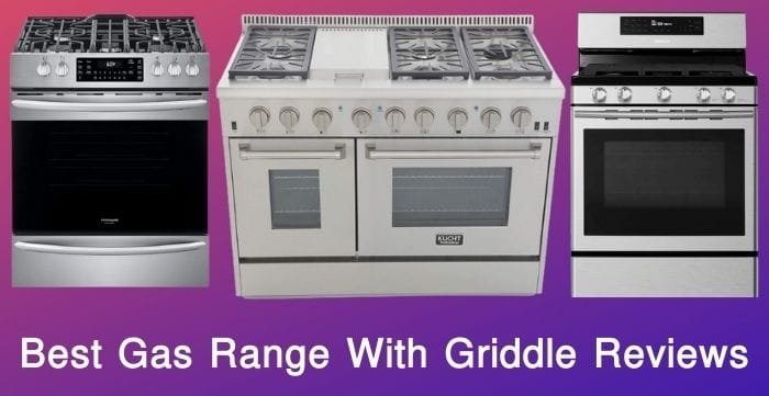 gas range with griddle