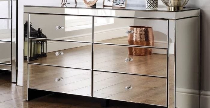 tips on buying mirrored furniture 