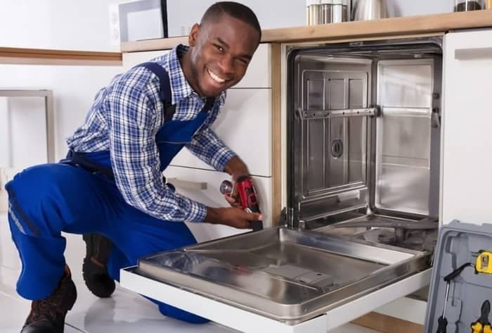 how to fix standing water in the dishwasher