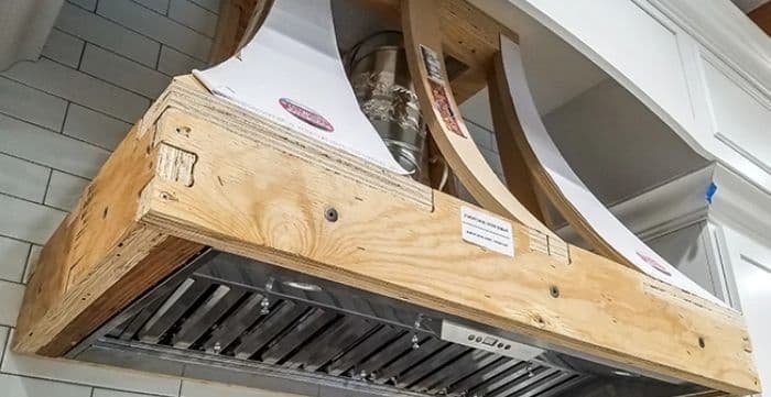 how to build a custom range hood cover