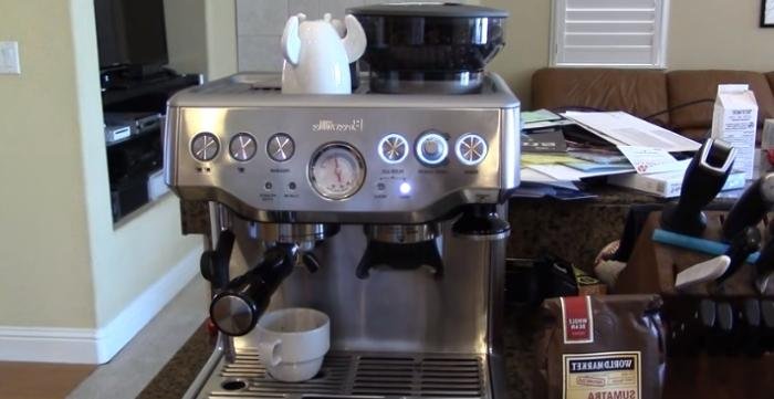 how to make coffee in a Breville coffee machine