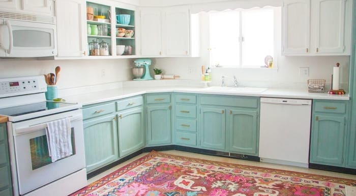 kitchen cabinet transformations with chalk paint