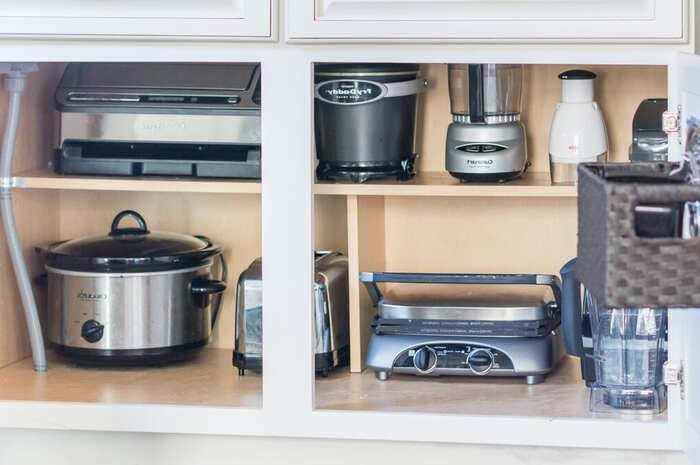 how to store small kitchen appliances